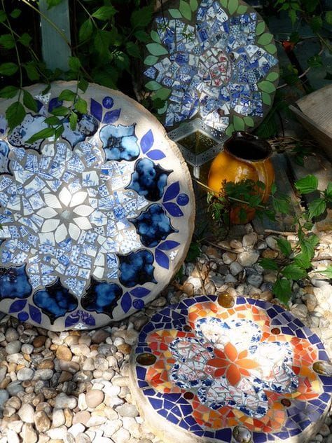 mozaikové zahradní dekorace