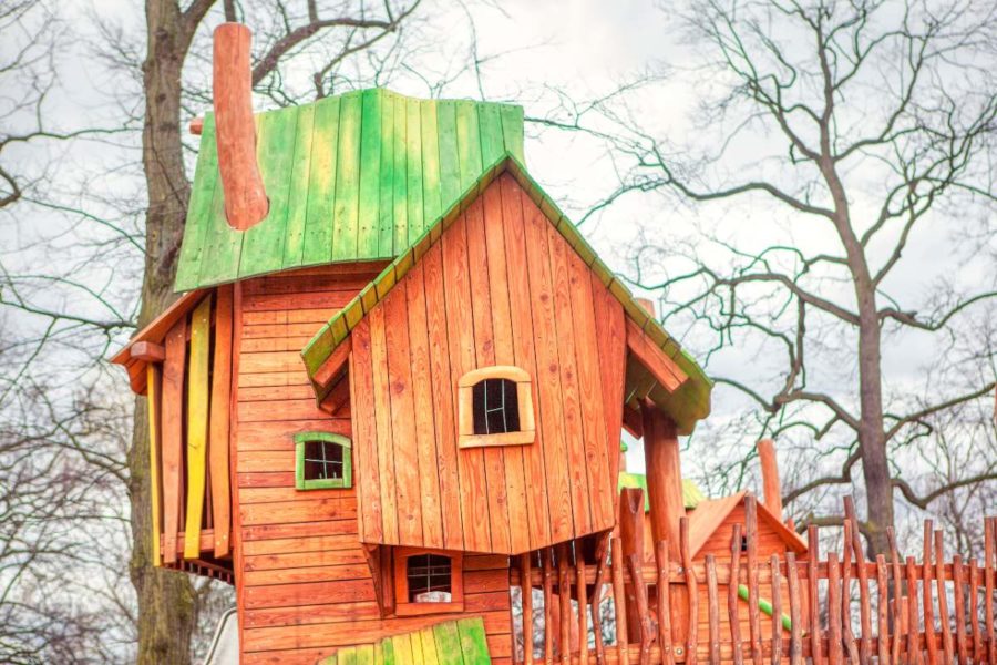 dětský dřevěný domek