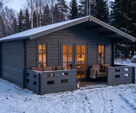 Zahradní domek FENIX – vizualizace: barevná varianta – antracitová