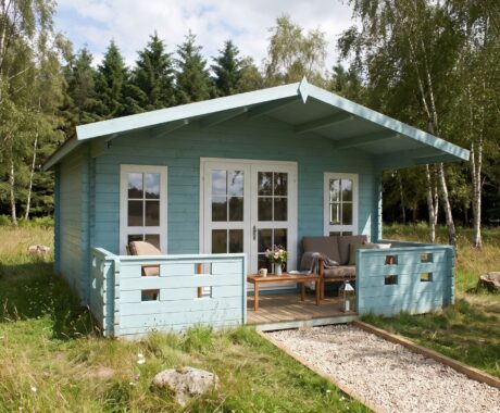 Zahradní domek FENIX – vizualizace: letní odpoledne