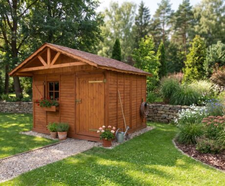 Zahradní domek KARPATY – vizualizace: letní odpoledne